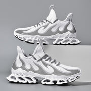 Fire White Coral Pattern Blade Sole Sport Shoes Gen-Z