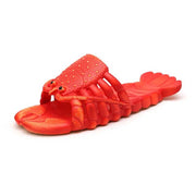Lobster Slippers Funny Animal Flip Flops Cute Beach