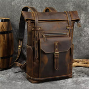 Men Backpack Large Cow Leather Bag