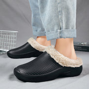 Winter Men Cotton Casual Shoes with fur Slippers