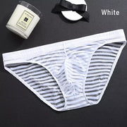 Men Low-waist Ultra-thin Transparent Mesh Ice Silk Underpants