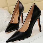 High Heels Stiletto Faux Leather Sexy Party Shoes