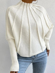 Casual V-neck Knit Elastic White Basic Jumpers