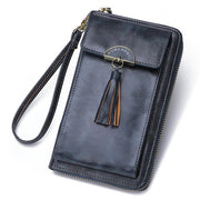 Unisex Shoulder Bag with Cell Phone Pocket RFID Blocking