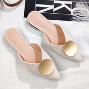 Women Slippers Pointed Flats Fashion Buckle