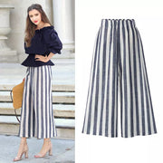 Women Wide Legs Pants High Waist Loose Skirt Plus Size