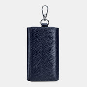 Men Genuine Leather Multifunctional Key Storage Purse Keychain Bag Hanging Wallet