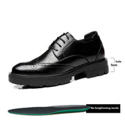 Business Formal Leather Men Dress Shoes Increase Elevator