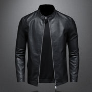 Casual Coat Men Moto Biker Leather Coat