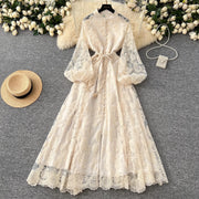 Charming floral lace dress is Elegant and Exquisite Clothing
