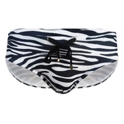 Men's Swim Briefs Zebra Printed Swimwear with Pad gifts