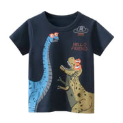 Summer Children Clothing Cartoon Dinosaur T-Shirts