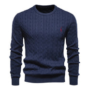 Round Neck Classic Twist Patterned Pullover Knitted