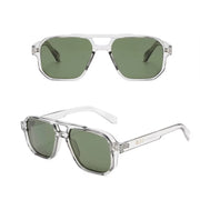 Vintage Double Bridges Square Men Sunglasses