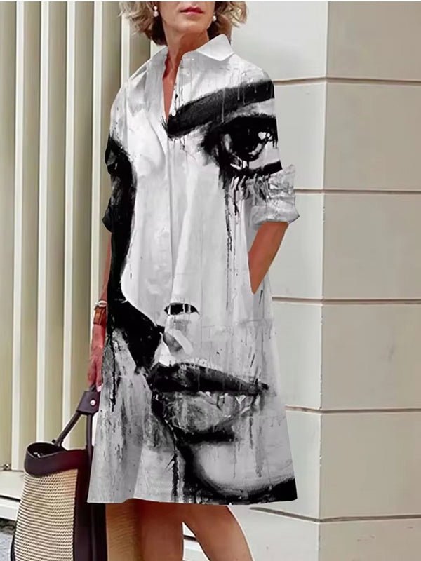 Abstract Print Women's Shirt Dresses – Come4Buy eShop Abstract Print Women's Shirt Dresses – Come4Buy eShop