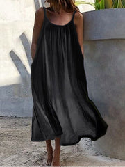 Celobílé šaty pro pluskové ženy černé dlouhé šaty