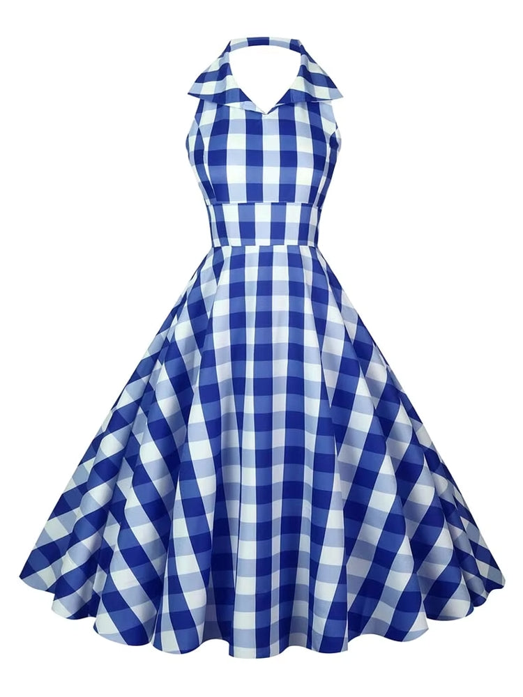Retro Halter Party Midi Dresses – Come4Buy eShop