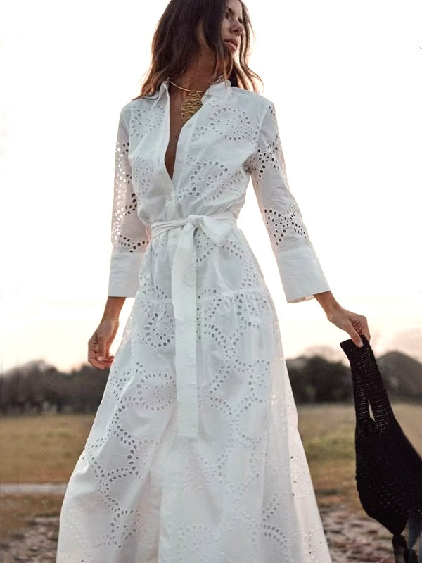 come a long way midi dress Long-Sleeve Wrap Midi Dress