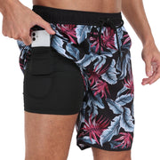 Men Beach Pants Casual Vacation Printed Short