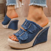 Sandalias de plataforma de moda Sandalias de diseñador cómodas y antideslizantes