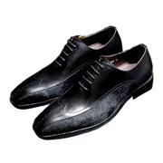 Këpucë Oxford prej lëkure të zeza