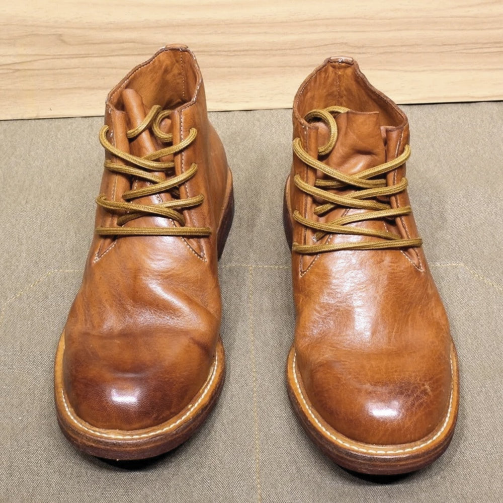 Soft leather chukka store boots