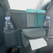 Auto Seat Mëtt Hanger Napa Lieder Stockage Bag