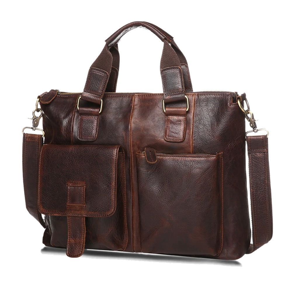 Genuine Leather Men Handbags | Vintage Laptop Briefcases & Shoulder ...