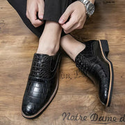 Men Dress Shoes Thick Soled Shoes Anti Skid Oxford Shoes