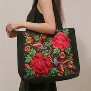 Ethnic Canvas Tote Shoulder Bag