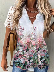 Floral Daily Weekend Floral Blouse Shirt