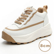 Comfortabele casual schoenen dames platform 8 cm sneakers