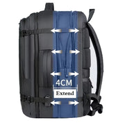 Extensible Backpack 45L Large Capacity Black Backpack