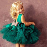 لباس دختر بچه لباس مجلسی با پاپیون بزرگ