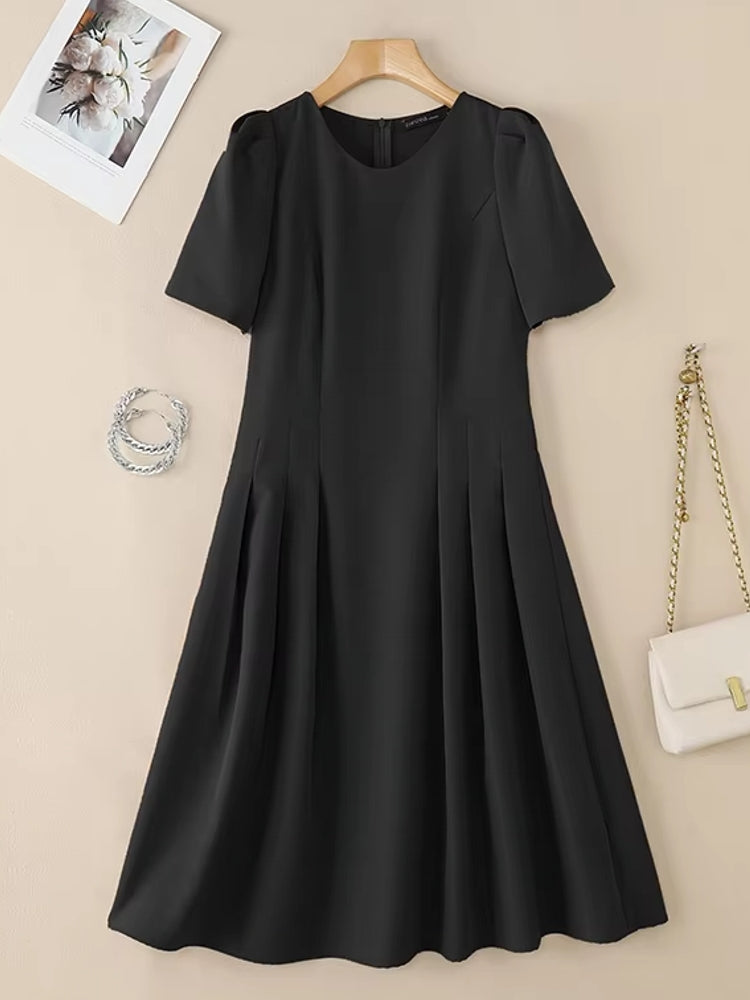 Women Summer Dress Elegant Office Lady Sundress Robe – Come4Buy eShop