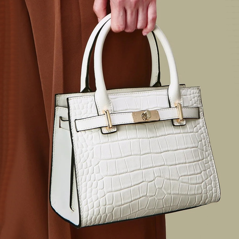 Luxury Designer Style Serpentine Handbag Stylish Snake Print - Temu
