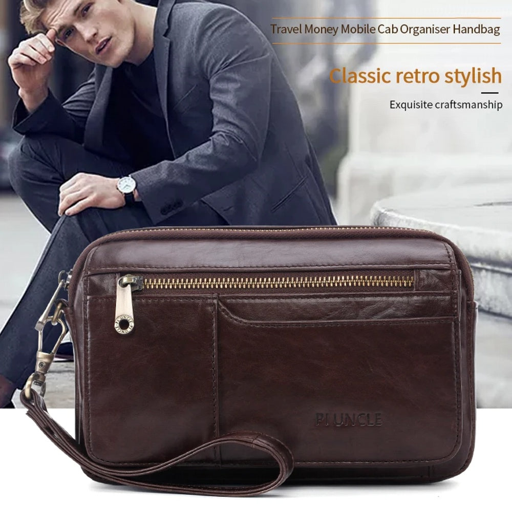 Shop P,Kuone New Men'S Hand Bag Genuine L – Luggage Factory