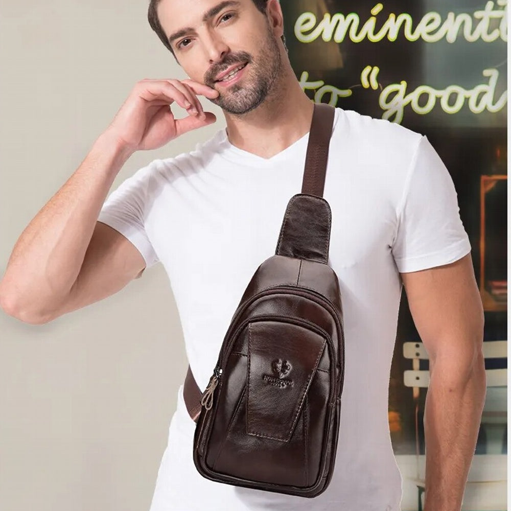 Buy Handcuffs Sling Bag Cross Body Outdoor Cycling Chest Shoulder Fashion  Bags with External Zipper Pocket for Men and Women (Brown) Online at Best  Prices in India - JioMart.