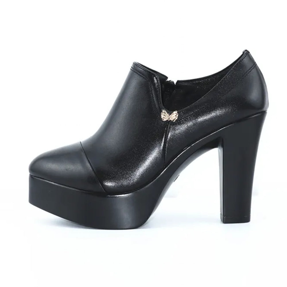 Black Mary Jane 70 leather platform pumps | Gianvito Rossi | MATCHES UK