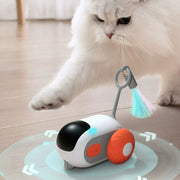 Mașină de rulare activă de jucărie inteligentă pentru pisici la distanță