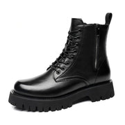 Winter Men Leather Boots High Heel