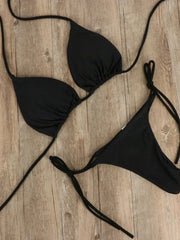 Bikini T-Back Low Rise Thong Bandage Style