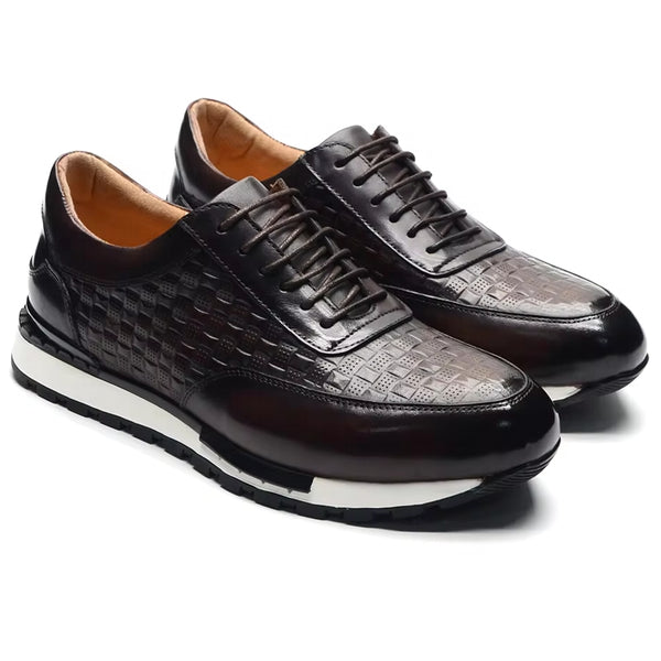 Sport Sneakers Men Leather Business Casual Shoes