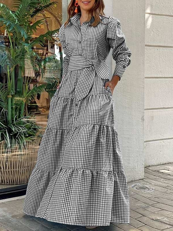long sleeve long shirt dress Long Sleeve Shirt Dress Pockets Long Robes – Come4Buy eShop