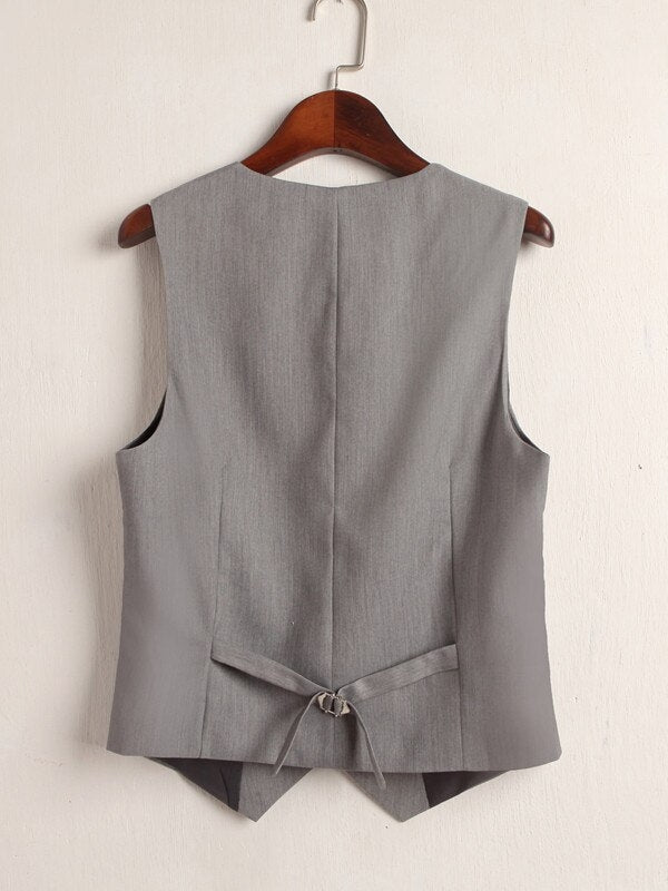 Summer V-Neck Vest Women Thin Loose Waistcoat – Come4Buy eShop