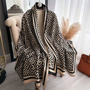 Thick Winter Poncho Women Scarf Wraps