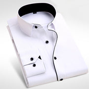 Men Business Classic Striped Tuxedo Shirts
