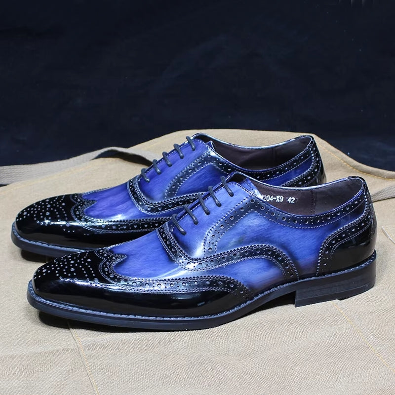 Mens Blue Leather Shoes Come4Buy eShop Mens Blue Leather Shoes Come4Buy eShop