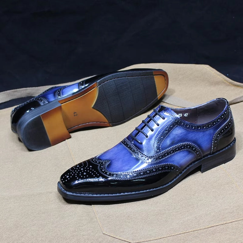 Mens Blue Leather Shoes Come4Buy eShop Mens Blue Leather Shoes Come4Buy eShop