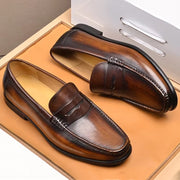 Fashion Business Leather Slip On Loafers